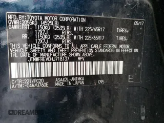 2017 Toyota RAV4 XLE with VIN JTMWFREV0HJ718137, listed as a Copart auction lot 49931375 with 192,980 mi miles and Salvage Title. Bid and sale history available at carsss.com. Image 13.