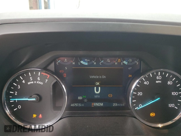 2022 Ford Expedition Max XLT with VIN 1FMJK1JT2NEA45380, listed as a Copart auction lot 49838105 with 46,757 mi miles and Salvage Title. Bid and sale history available at DreamBid. Image 9.