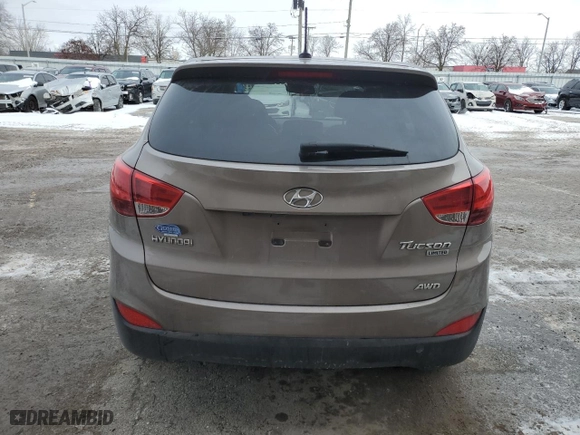 2011 Hyundai Tucson Limited with VIN KM8JUCAC1BU315061, listed as a Copart auction lot 45864255 with 55,057 mi miles and Salvage Title. Bid and sale history available at carsss.com. Image 6.