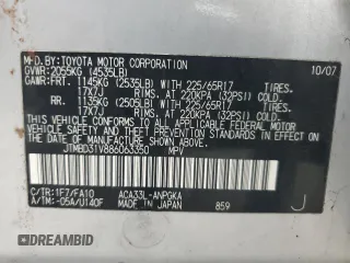 2008 Toyota RAV4 Limited with VIN JTMBD31V886063350, listed as a Copart auction lot 64698555 with 235,040 mi miles and Clean title. Bid and sale history available at DreamBid. Image 13.