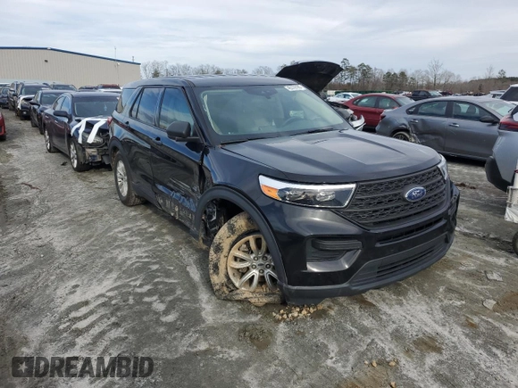 2021 Ford Explorer with VIN 1FMSK7BH6MGA26884, listed as a Copart auction lot 45378165 with 67,407 mi miles and Salvage Title. Bid and sale history available at carsss.com. Image 4.