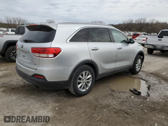 2016 Kia Sorento LX with VIN 5XYPGDA31GG010485, listed as a Copart auction lot 50416555 with 151,997 mi miles and Salvage Title. Bid and sale history available at DreamBid. Image 3.