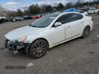 2016 Kia Cadenza Premium with VIN KNALN4D76G5216488, listed as a Copart auction lot 44564075 with 201,053 mi miles and Salvage Title. Bid and sale history available at carsss.com. Image 1.