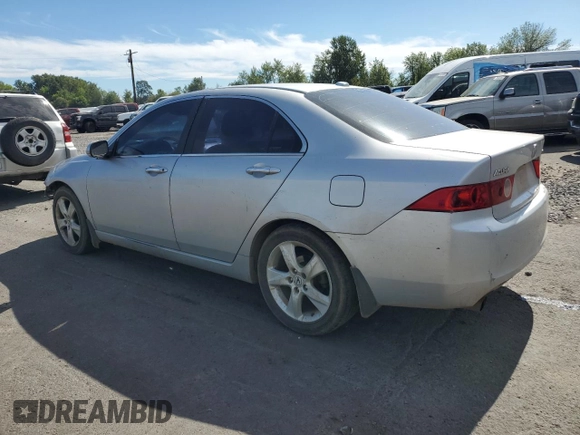 2005 Acura TSX with VIN JH4CL96885C022001, listed as a Copart auction lot 49680145 with 206,166 mi miles and Salvage Title. Bid and sale history available at carsss.com. Image 2.