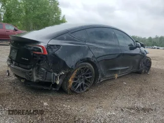 2025 Tesla Model 3 Long Range with VIN 5YJ3E1EB6SF923974, listed as a Copart auction lot 57059495 with 9,108 mi miles and Salvage title. Bid and sale history available at DreamBid. Image 3.