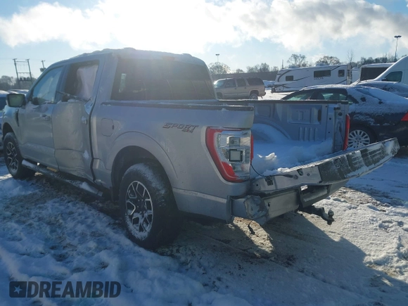 2022 Ford F-150 XL with VIN 1FTFW1E50NFC11206, listed as a IAAI auction lot 41328837 with 48,881 mi miles and . Bid and sale history available at DreamBid. Image 3.