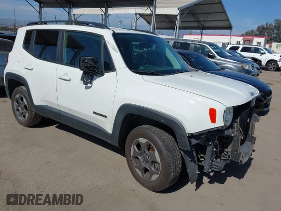 2018 Jeep Renegade Sport with VIN ZACCJBAB2JPG99648, listed as a IAAI auction lot 42337571 with 127,402 mi miles and . Bid and sale history available at DreamBid. Image 1.