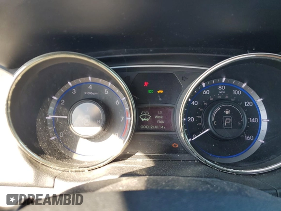 2013 Hyundai Sonata Limited with VIN 5NPEC4AC7DH658484, listed as a Copart auction lot 49443485 with 214,114 mi miles and Salvage Title. Bid and sale history available at DreamBid. Image 9.