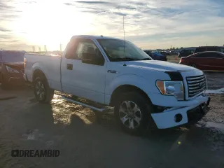 2012 Ford F-150 XL with VIN 1FTMF1CMXCFC55311, listed as a Copart auction lot 88734545 with 95,730 mi miles and Salvage Title. Bid and sale history available at carsss.com. Image 4.