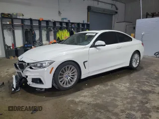 2015 BMW 4 Series 428i with VIN WBA3N7C5XFK223137, listed as a Copart auction lot 46243305 with 113,751 mi miles and Salvage Title. Bid and sale history available at carsss.com. Image 1.