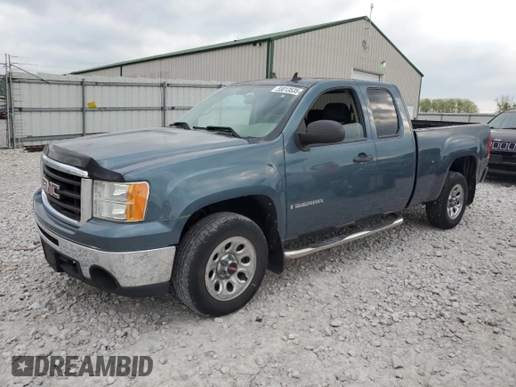 2009 GMC Sierra 1500 Work Truck z VIN 1GTEC19X29Z252103, wystawiony jako Copart lot #55013535 z przebiegiem 82 186 mil mil oraz Szkoda całkowita • Salvage title. Historia ofert i sprzedaży dostępna na DreamBid. Obrazek 1.