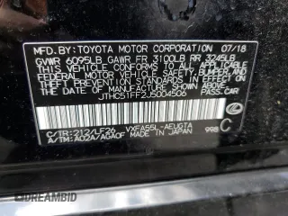 2018 Lexus LS with VIN JTHC51FF2J5004506, listed as a Copart auction lot 58495633 with 0 mi miles. Bid and sale history available at carsss.com. Image 14.