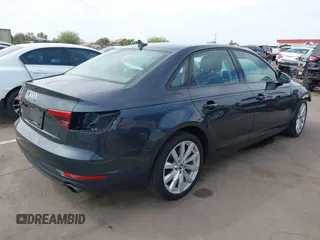 2017 Audi A4 Premium with VIN WAUGNAF44HN022241, listed as a IAAI auction lot 41912175 with 71,777 mi miles. Bid and sale history available at carsss.com. Image 4.