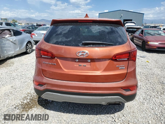2017 Hyundai Santa Fe 2.4L with VIN 5XYZTDLB5HG462997, listed as a Copart auction lot 63673565 with 176,556 mi miles and Clean title. Bid and sale history available at DreamBid. Image 6.