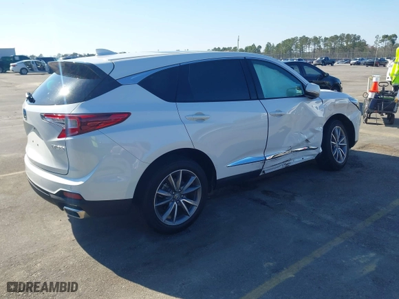2023 Acura RDX w/Technology Package with VIN 5J8TC1H59PL000180, listed as a IAAI auction lot 41768187 with 23,980 mi miles. Bid and sale history available at carsss.com. Image 4.