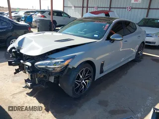 2022 Kia Stinger GT-Line with VIN KNAE35LD2N6101177, listed as a IAAI auction lot 41305406 with 60,196 mi miles. Bid and sale history available at carsss.com. Image 2.
