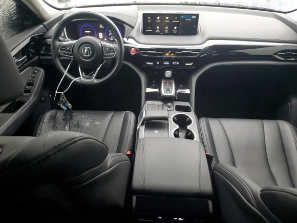 2023 Acura MDX with VIN 5J8YE1H36PL028064, listed as a Copart auction lot 81666304 with 16,586 mi miles and Salvage Title. Bid and sale history available at carsss.com. Image 8.
