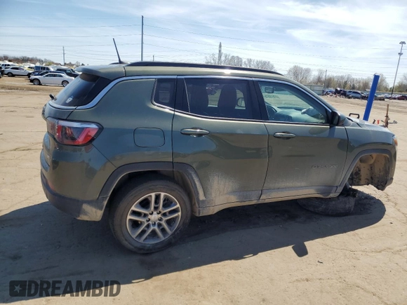 2017 Jeep Compass Latitude with VIN 3C4NJDBB1HT639818, listed as a Copart auction lot 53510575 with 107,425 mi miles and Clean Title. Bid and sale history available at carsss.com. Image 3.