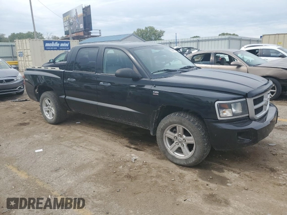 2010 Dodge Dakota SXT with VIN 1D7CW3GP2AS177872, listed as a Copart auction lot 72944174 with 131,777 mi miles and Salvage Title. Bid and sale history available at carsss.com. Image 4.