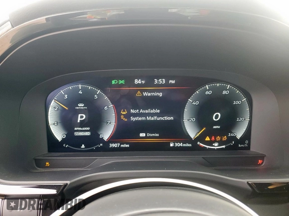 2025 Infiniti QX60 с VIN 5N1AL1FR3SC332678, выставлен на аукционе Copart как лот 60646265 с пробегом 3 907 миль миль и Списание • Salvage title. История ставок и продаж доступна на DreamBid. Изображение 9.