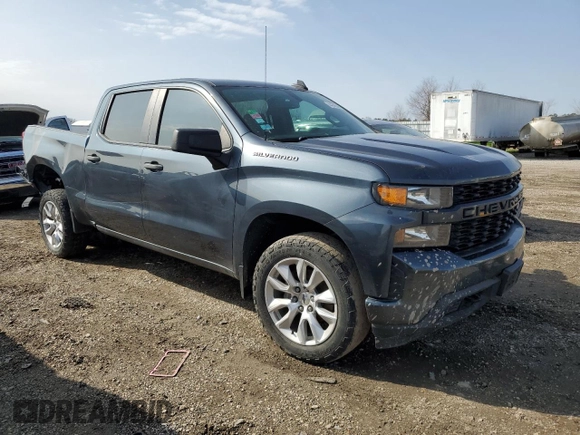 2020 Chevrolet Silverado 1500 Custom with VIN 3GCPWBEK9LG356000, listed as a Copart auction lot 44946305 with 0 mi miles and Salvage Title. Bid and sale history available at carsss.com. Image 4.
