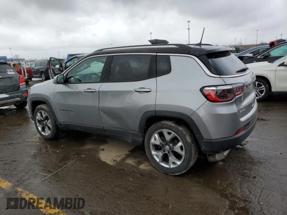 2021 Jeep Compass Limited with VIN 3C4NJDCB6MT515780, listed as a Copart auction lot 49820575 with 45,474 mi miles and Salvage Title. Bid and sale history available at carsss.com. Image 2.
