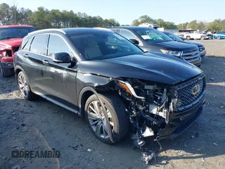 2021 Infiniti QX50 Essential with VIN 3PCAJ5CA9MF100592, listed as a IAAI auction lot 41513164 with 10,388 mi miles and . Bid and sale history available at DreamBid. Image 13.