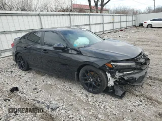 2022 Honda Civic Si with VIN 2HGFE1E55NH473130, listed as a Copart auction lot 46114755 with 34,367 mi miles and Salvage Title. Bid and sale history available at DreamBid. Image 4.