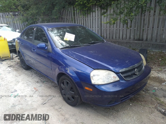 2006 Suzuki Forenza z VIN KL5JD56Z96K360480, wystawiony jako IAAI lot #25478254 z przebiegiem 227 745 mil mil oraz . Historia ofert i sprzedaży dostępna na DreamBid. Obrazek 1.