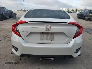 2020 Honda Civic LX with VIN 19XFC2F68LE004530, listed as a Copart auction lot 57691495 with 73,923 mi miles and Non repairable. Bid and sale history available at DreamBid. Image 6.