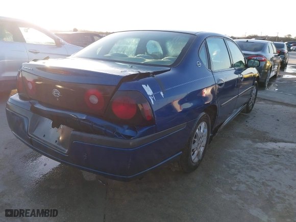 2003 Chevrolet Impala with VIN 2G1WF52E839331135, listed as a IAAI auction lot 41775510 with 139,182 mi miles. Bid and sale history available at carsss.com. Image 4.