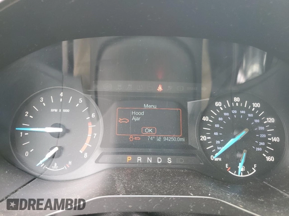 2019 Ford Edge SE with VIN 2FMPK4G96KBC49260, listed as a Copart auction lot 58135705 with 94,250 mi miles and Salvage title. Bid and sale history available at DreamBid. Image 9.
