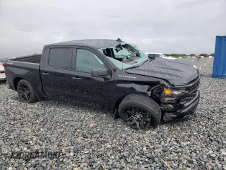 2024 Chevrolet Silverado 1500 Custom with VIN 3GCPDBEK4RG255834, listed as a Copart auction lot 52212395 with 8,945 mi miles and Salvage Title. Bid and sale history available at DreamBid. Image 4.