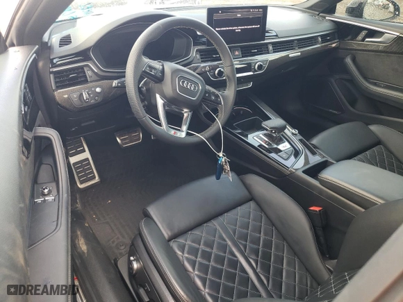 2021 Audi S5 Coupe Prestige with VIN WAUR4AF51MA018833, listed as a Copart auction lot 62270054 with 30,587 mi miles and Salvage Title. Bid and sale history available at carsss.com. Image 8.