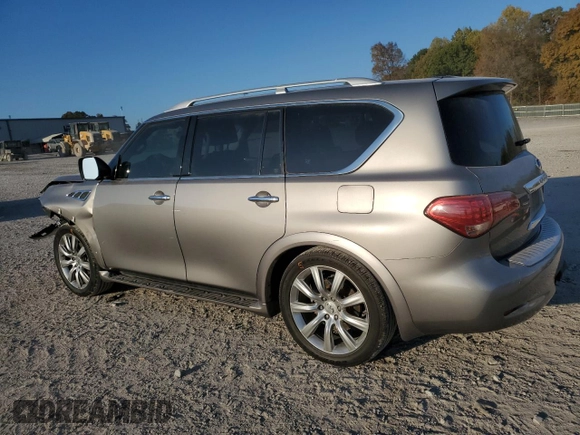 2012 Infiniti QX56 8-passenger with VIN JN8AZ2NC3C9318000, listed as a Copart auction lot 78378544 with 170,100 mi miles and Salvage Title. Bid and sale history available at carsss.com. Image 2.