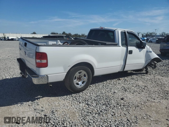 2007 Ford F-150 XL with VIN 1FTRF12287NA61703, listed as a Copart auction lot 47027105 with Not provided miles and Salvage title. Bid and sale history available at DreamBid. Image 3.