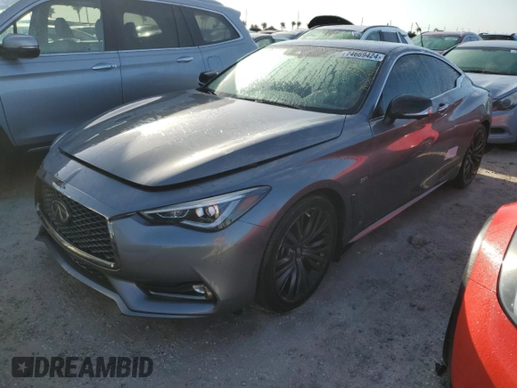 2020 Infiniti Q60 Luxe with VIN JN1EV7EK4LM340553, listed as a Copart auction lot 74669424 with Not Provided miles and Non Repairable. Bid and sale history available at carsss.com. Image 1.