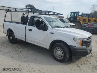 2019 Ford F-150 XL with VIN 1FTMF1CB2KKF30755, listed as a Copart auction lot 42706415 with 0 mi miles and Salvage Title. Bid and sale history available at carsss.com. Image 4.