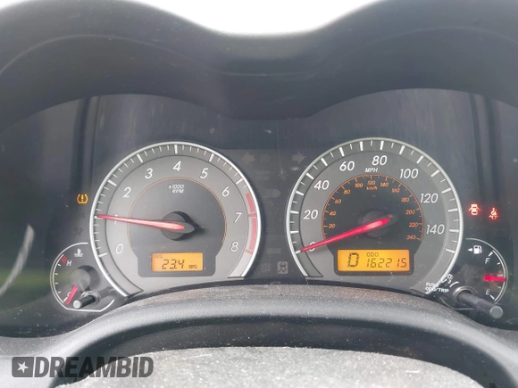 2010 Toyota Corolla with VIN 1NXBU4EEXAZ180439, listed as a IAAI auction lot 42373443 with 162,215 mi miles and . Bid and sale history available at DreamBid. Image 7.