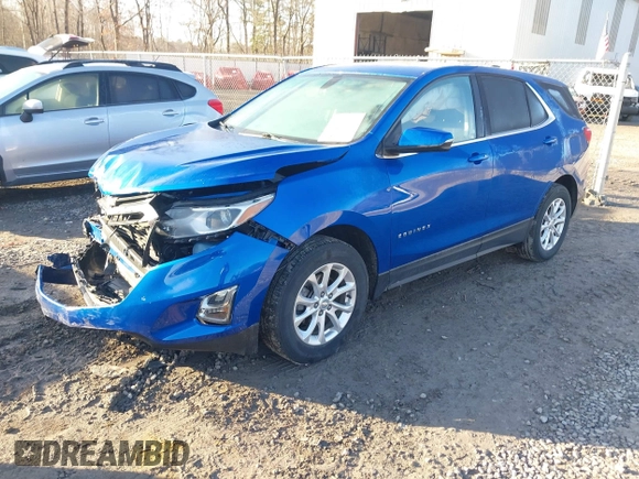 2019 Chevrolet Equinox LT with VIN 3GNAXUEV9KS628184, listed as a IAAI auction lot 41821068 with 30,196 mi miles. Bid and sale history available at carsss.com. Image 2.