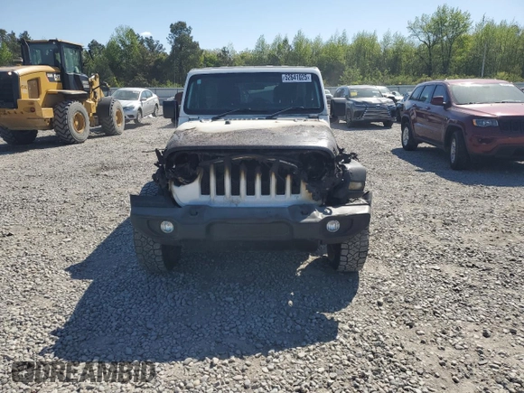 2021 Jeep Wrangler Unlimited Sport with VIN 1C4HJXKN0MW658440, listed as a Copart auction lot 52641025 with Not provided miles and Salvage title. Bid and sale history available at DreamBid. Image 5.