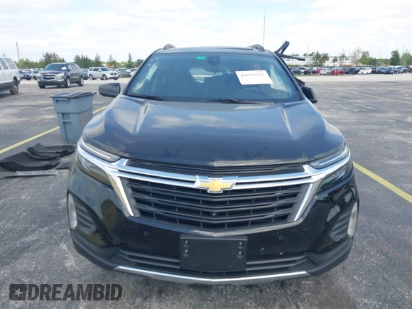 2023 Chevrolet Equinox LT with VIN 3GNAXKEG8PL122837, listed as a IAAI auction lot 42055762 with 62,624 mi miles and . Bid and sale history available at carsss.com. Image 12.