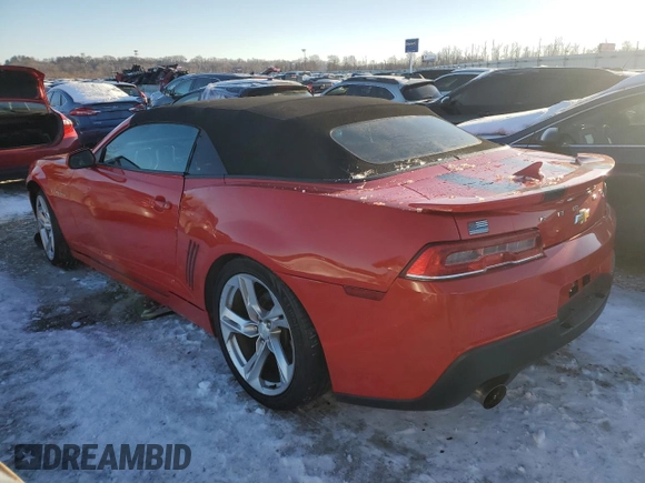 2015 Chevrolet Camaro LT with VIN 2G1FF3D37F9255198, listed as a Copart auction lot 88088185 with 107,736 mi miles and Clean Title. Bid and sale history available at carsss.com. Image 2.