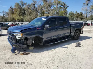 2023 Chevrolet Silverado 1500 RST with VIN 2GCUDEED3P1102891, listed as a Copart auction lot 47861045 with 50,034 mi miles and Salvage Title. Bid and sale history available at carsss.com. Image 1.