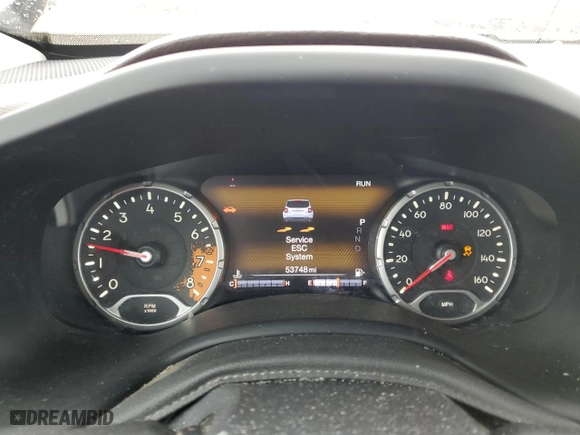 2016 Jeep Renegade Limited with VIN ZACCJADT7GPD14351, listed as a Copart auction lot 51621915 with 53,748 mi miles and Salvage Title. Bid and sale history available at carsss.com. Image 9.