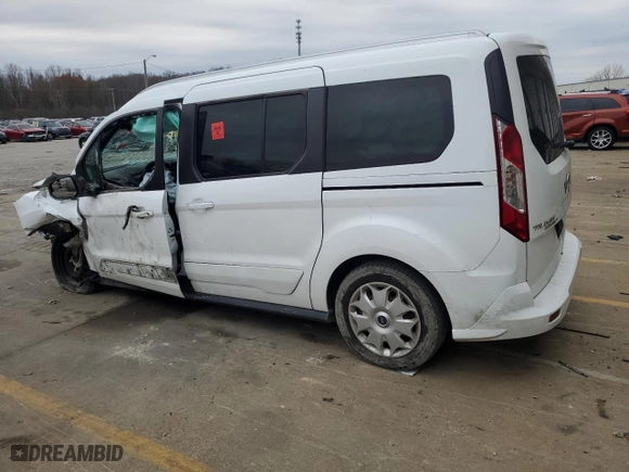2015 Ford Transit Connect Wagon XLT with VIN NM0GE9F73F1189106, listed as a Copart auction lot 83592194 with 0 mi miles and Salvage Title. Bid and sale history available at carsss.com. Image 2.