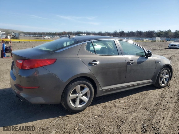 2014 Kia Optima LX with VIN 5XXGM4A76EG340958, listed as a Copart auction lot 53779365 with 54,324 mi miles and Salvage Title. Bid and sale history available at carsss.com. Image 3.