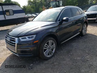 2019 Audi Q5 Premium Plus with VIN WA1BNAFY0K2066434, listed as a Copart auction lot 59843625 with 52,591 mi miles and Salvage title. Bid and sale history available at DreamBid. Image 1.