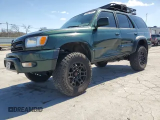 2000 Toyota 4Runner SR5 with VIN JT3GN86R3Y0157610, listed as a Copart auction lot 50587225 with 296,285 mi miles and Salvage title. Bid and sale history available at DreamBid. Image 1.
