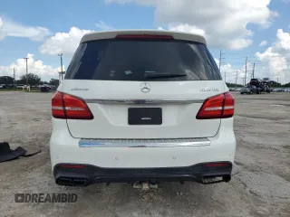 2017 Mercedes-Benz GLS with VIN 4JGDF7FE9HA871556, listed as a Copart auction lot 74017774 with 0 mi miles and Salvage Title. Bid and sale history available at carsss.com. Image 6.